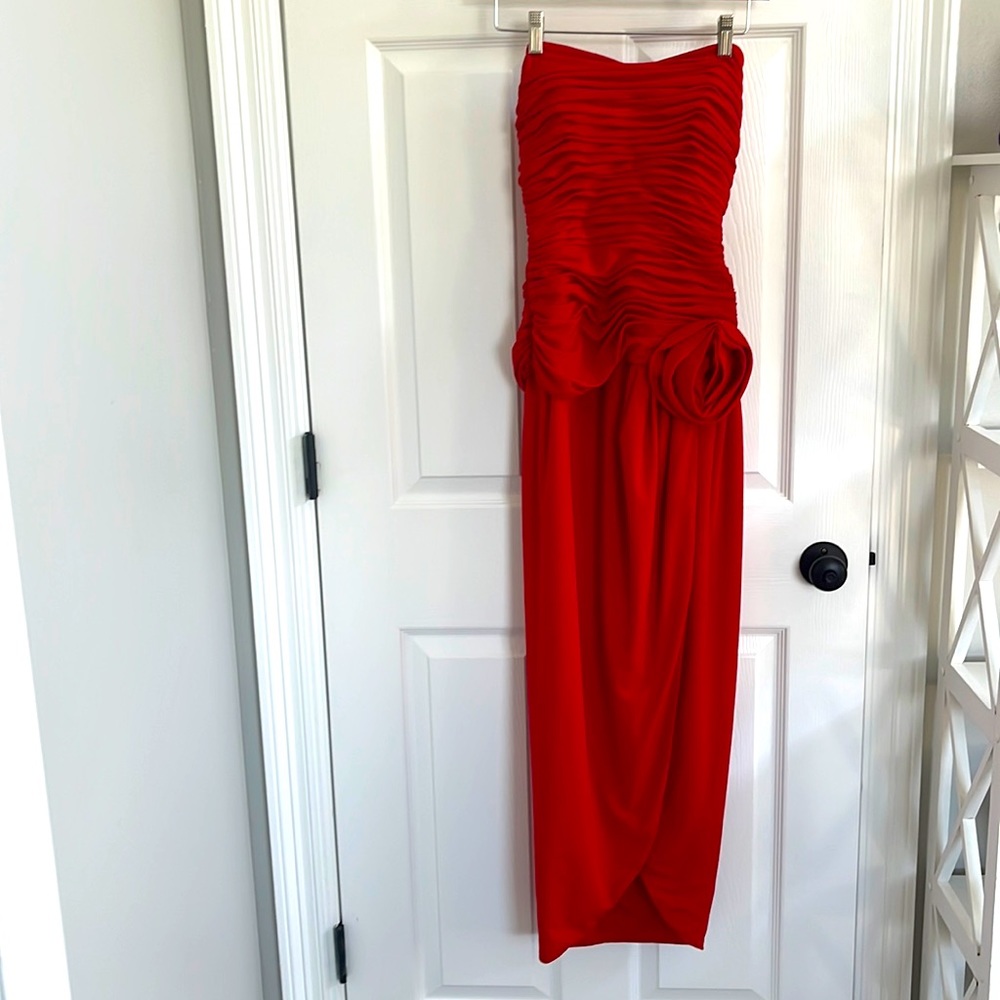Red gown